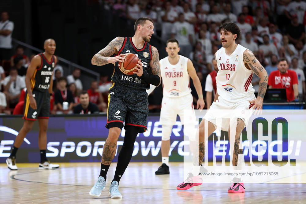 Poland V Germany - FIBA Basketball World Cup European Qualifier Group K Daniel Theis and Dominik Olejniczak during the FIBA Basketball World Cup European Qualifier Group K match between Poland and Germany at Ergo Arena in Gdansk, Poland, on August 30, 2026. Gdansk Poland