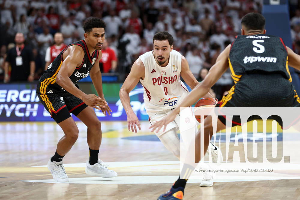 Poland V Germany - FIBA Basketball World Cup European Qualifier Group K Maodo Lo and Andrzej Pluta during the FIBA Basketball World Cup European Qualifier Group K match between Poland and Germany at Ergo Arena in Gdansk, Poland, on August 30, 2026. Gdansk Poland