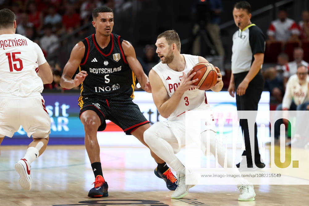 Poland V Germany - FIBA Basketball World Cup European Qualifier Group K Tristan Da Silva and Michal Sokolowski during the FIBA Basketball World Cup European Qualifier Group K match between Poland and Germany at Ergo Arena in Gdansk, Poland, on August 30, 2026. Gdansk Poland
