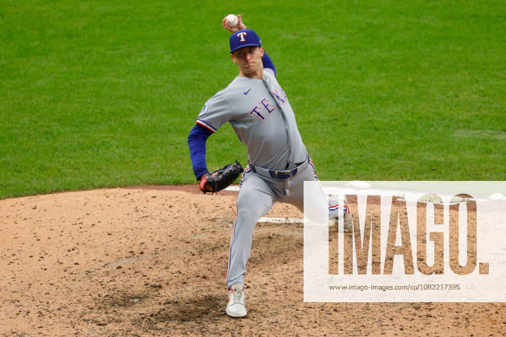 Texas Rangers pitcher JACOB LATZ (67) pitches during the ninth inning in a baseball game, Sunday, Aug. 30, 2026, in Milwaukee, Wisconsin. Milwaukee USA - ZUMAa325 20260830_zsa_a325_014