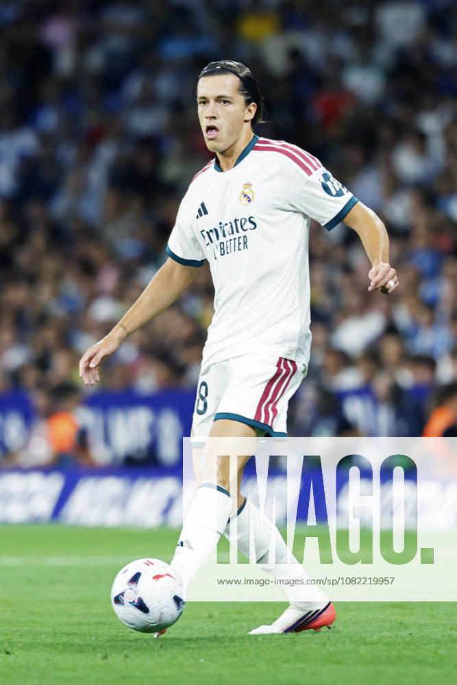 Alvaro Carreras (Real), AUGUST 22, 2026 - Football Soccer : Spanish La Liga EA Sports match between RCD Espanyol 1-2 Real Madrid at RCDE Stadium in Cornella Llobregat, Spain. Noxthirdxpartyxsales aflo_343475767 DAISUKExNakashimax