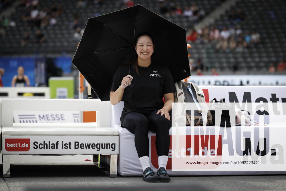 Nanaka KORI (JPN Japan) smiling before the women’s discus throw during the ISTAF at Olympic Stadium on August 30, 2026 in Berlin, Germany. Germany