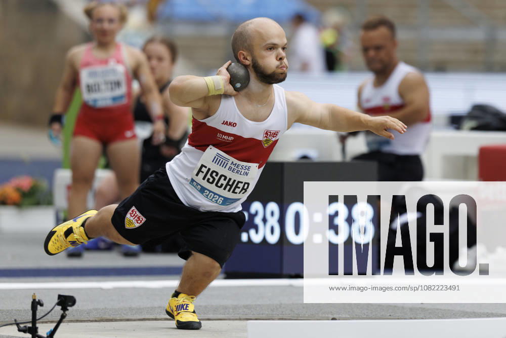 Yannis FISCHER (GER Germany) competing in the para-shotput during the ISTAF at Olympic Stadium on August 30, 2026 in Berlin, Germany. Germany