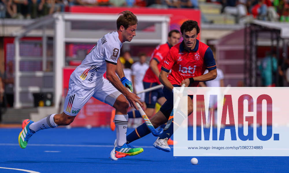 Mens Hockey World Cup Final Paul Kaufmann advances with the ball during the Mens FIH Hockey World Cup Final between Germany and Spain at Belfius Hockey Arena, Brussels 30 08 2026 UK Newspapers OUT