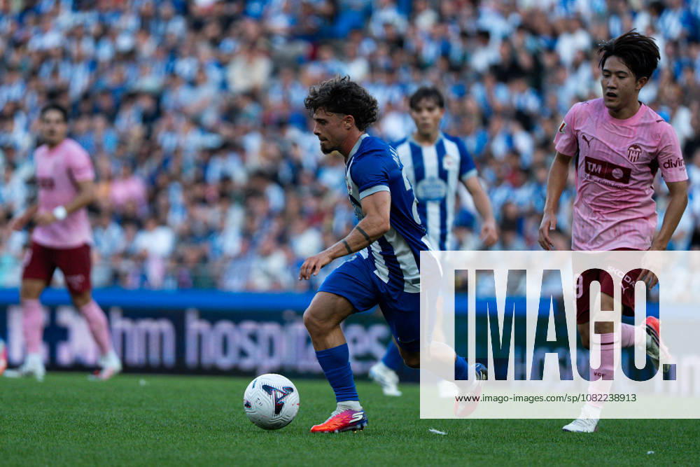 Mario Soriano seen during LaLiga EA Sports 2026 27 matchday 3 game between Deportivo de A Coruna and Valencia CF played at ABanca Riazor Stadium in A Coruna (Marta Lopez Ball Raw Images) A Coruna Estadio ABanca Riazor Spain