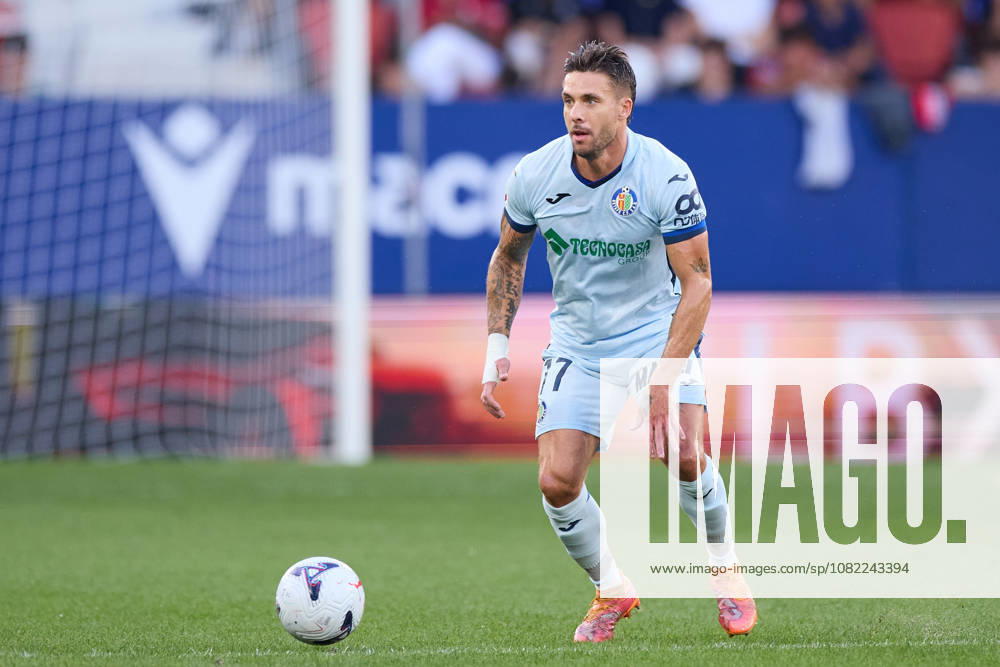 Kiko Femenia of Getafe CF in action during the LaLiga EA Sports match between CA Osasuna and Getafe CF at El Sadar on August 31, 2026, in Pamplona, Spain. Pamplona Spain - ZUMAa181 20260831_zaa_a181_069