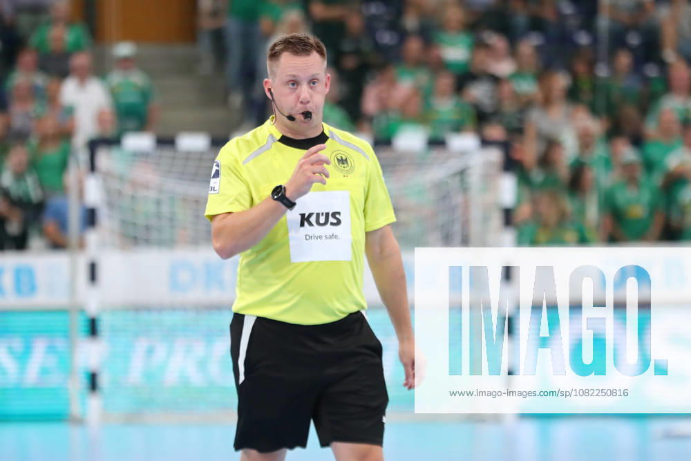 Handball, HBL2 SC DHfK Leipzig vs. GWD Minden, August 31, 2026; Referee: Andreas Kolb; Handball, 2nd Bundesliga, 2026–2027 season, Matchday 1: SC DHfK Leipzig vs. GWD Minden on August 31, 2026, at the Quarterback Immobilien Arena in Leipzig