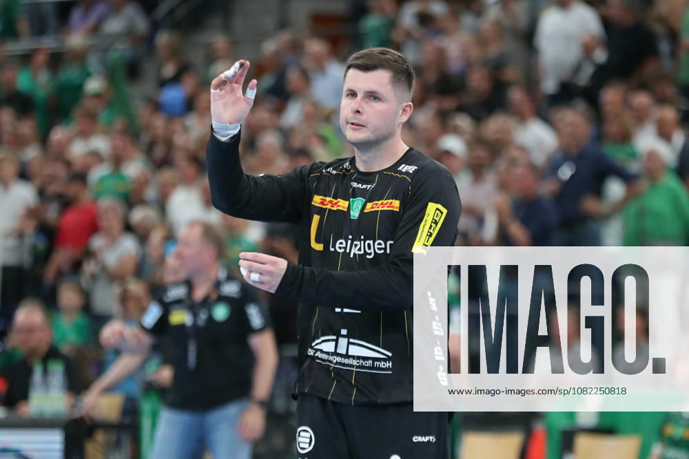 Handball, HBL2: SC DHfK Leipzig vs. GWD Minden, August 31, 2026; Goalkeeper Anadin Suljakovic 12, SC DHfK Leipzig Handball, 2nd Bundesliga, 2026–2027 season, Matchday 1: SC DHfK Leipzig vs. GWD Minden on August 31, 2026, at the Quarterback Immobilien Arena Leipzig