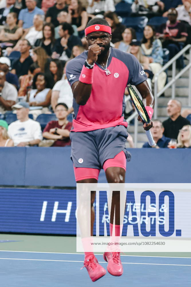 US Open tennis tournament - Day 2 Frances Tiafoe of USA in reacts his match against Martin Damm of USA during the Men s Singles first round of the US Open Tennis Championships in Flushing Meadows, New York, USA, 31 August 2026. FLUSHING MEADOWS NEW YORK United States