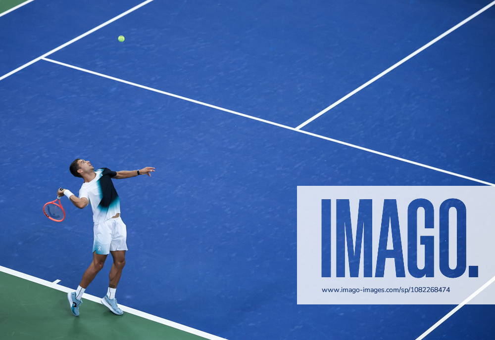 US Open tennis tournament - Day 3 Flavio Cobolli of Italy in action against Francisco Comesana of Argentina during the men s singles first round of the US Open Tennis Championships at the USTA Billie Jean King National Tennis Center in Flushing Meadows, New York, USA, 01 September 2026. The 2026 US Open tournament runs from 23 August through 13 September. FLUSHING MEADOWS NEW YORK United States