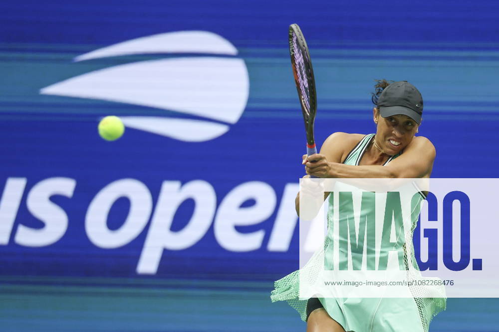 US Open tennis tournament - Day 3 Madison Keys of the US in action against Alina Korneeva of Russia during the Womens Singles round one of the US Open Tennis Championships at the USTA Billie Jean King National Tennis Center in Flushing Meadows, New York, USA, 01 September 2026. The 2026 US Open tournament runs from 23 August through 13 September. FLUSHING MEADOWS NEW YORK United States