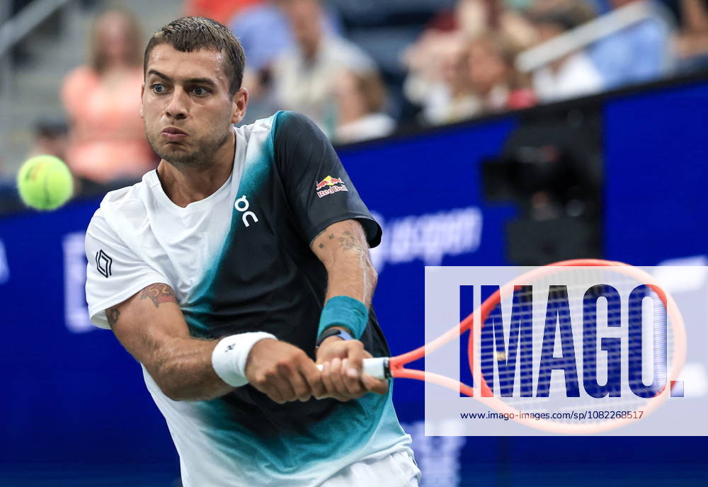 US Open tennis tournament - Day 3 Flavio Cobolli of Italy in action against Francisco Comesana of Argentina during the Men s Singles first round match of the US Open Tennis Championships, in Flushing Meadows, New York, USA, 01 September 2026. FLUSHING MEADOWS NEW YORK United States