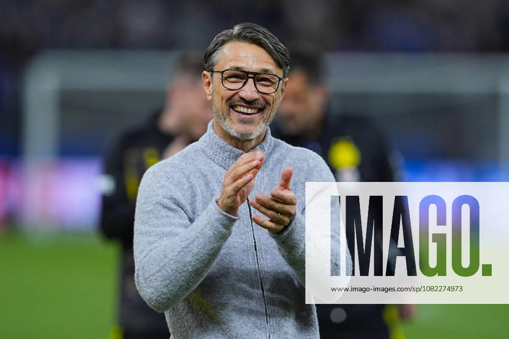 Soccer, DFB Cup, HEBC Hamburg vs. Borussia Dortmund, 2026–2027 Season, Volksparkstadion. Niko Kovac, head coach of Borussia Dortmund, is delighted with the victory. DFB regulations prohibit any use of photographs as image sequences and or quasi-video.