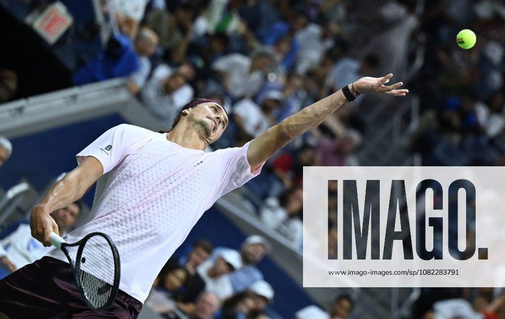 (260902) -- NEW, Sept. 2, 2026 -- Alexander Zverev of Germany serves during the men s singles first round match between Alexander Zverev of Germany and Lorenzo Sonego of Italy at the 2026 US Open tennis championships in New York, the United States, Sept. 2, 2026. ) (SP)U.S.-NEW YORK-TENNIS-US OPEN-MEN S SINGLES LixRui