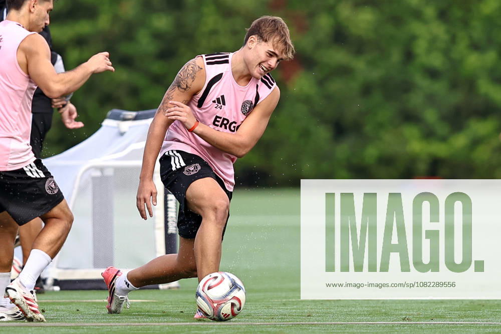 FORT LAUDERDALE, FL - SEPTEMBER 2: Mateo Silvetti (24) of Inter Miami CF is seen during an Inter Miami Training Session at Florida Blue Training Center on September 2, 2026 in Fort Lauderdale, Florida. (Photo by Chris Arjoon Icon Sportswire) SOCCER: SEP 2 Inter Miami CF Training Icon2609020000006