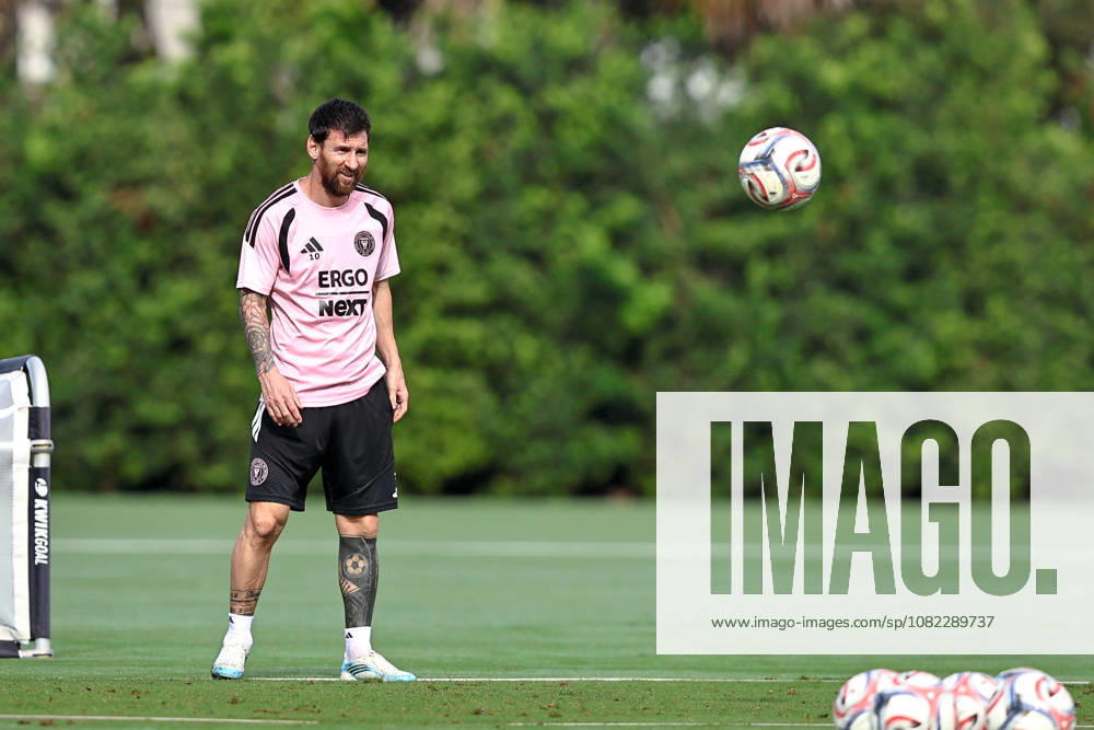 FORT LAUDERDALE, FL - SEPTEMBER 2: Leo Messi (10) of Inter Miami CF is seen during an Inter Miami Training Session at Florida Blue Training Center on September 2, 2026 in Fort Lauderdale, Florida. (Photo by Chris Arjoon Icon Sportswire) SOCCER: SEP 2 Inter Miami CF Training Icon2609020000021