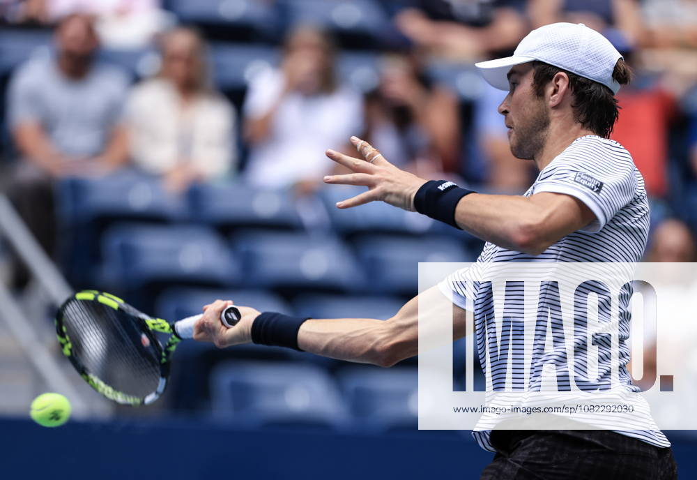 US Open tennis tournament - Day 4 Sebastian Gorzny of USA in action against Daniil Medvedev of Russia during the Men s Singles second round match of the US Open Tennis Championships in Flushing Meadows, New York, USA, 02 September 2026. FLUSHING MEADOWS NEW YORK United States