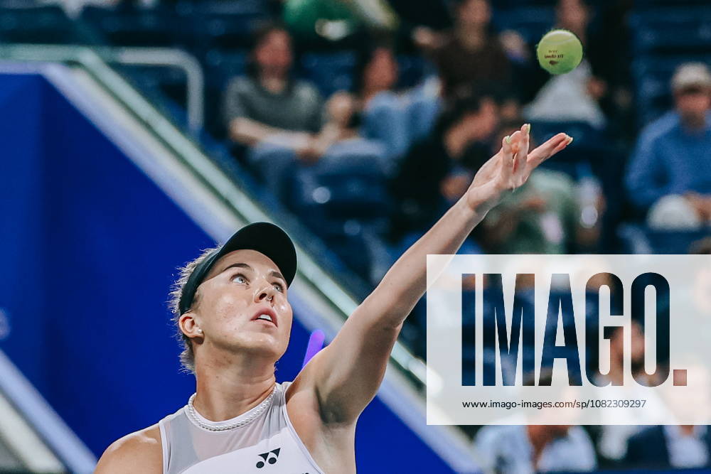 US Open tennis tournament - Day 4 Linda Noskova of the Czech Republic in action against Lanlana Tararudee of Thailand during their Womens Singles second round match at the US Open Tennis Championships in Flushing Meadows, New York, USA, 02 September 2026. FLUSHING MEADOWS NEW YORK United States