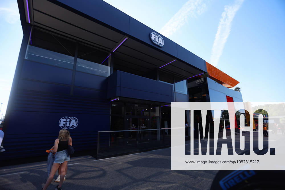 Monza, Italy, September 3–6, 2026, 2026 FIA Formula 1 World Championship, Italian Grand Prix, Monza, Thursday, Pit Lane, Paddock. Pictured: FIA Building in the Paddock, Autodromo Nazionale Monza