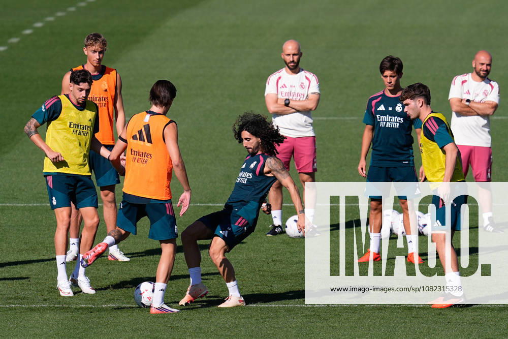 Marc Cucurella and Alvaro Carreras during the training day of Real Madrid ahead the Spanish League, LaLiga EA Sports, football match against Real Betis Balompie at Ciudad Deportiva Real Madrid on September 03, 2026, in Valdebebas, Madrid, Spain. Real Madrid Training And press conference, PK, Pressekonferenz - Laliga Ea Sports - ZUMAa181 20260903_zaa_a181_052
