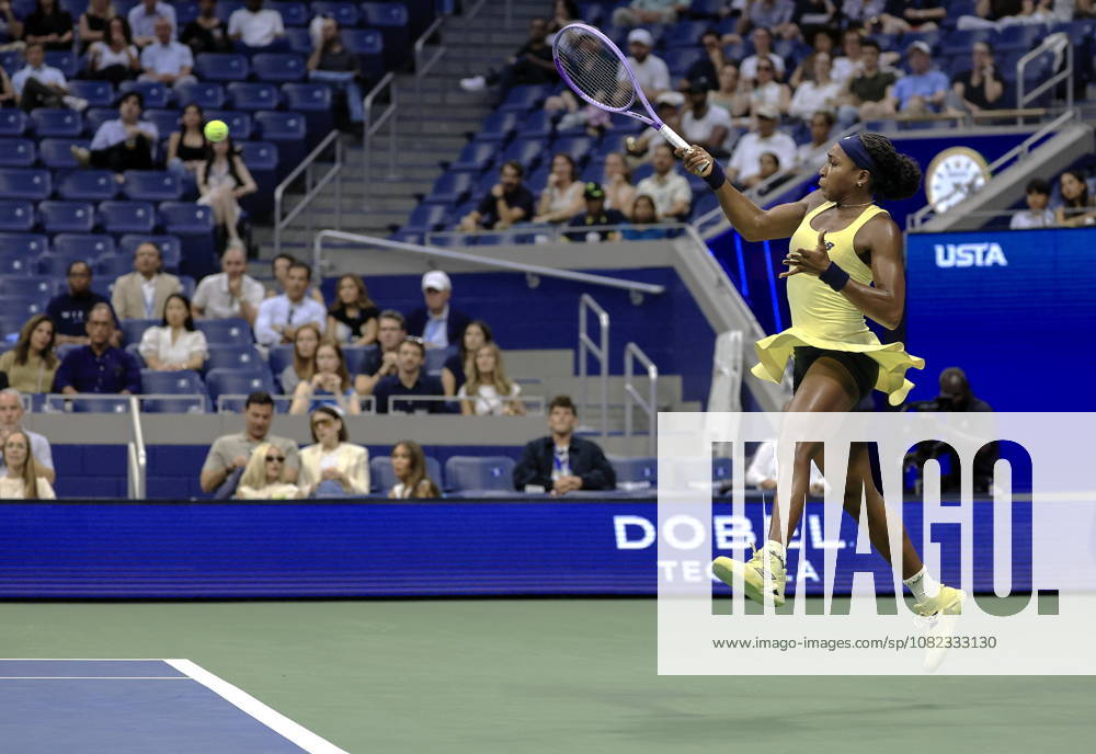 US Open tennis tournament - Day 5 Coco Gauff of USA in action against Paula Badosa of Spain during the Women s Singles second round of the US Open Tennis Championships in Flushing Meadows, New York, USA, 03 September 2026. FLUSHING MEADOWS NEW YORK United States