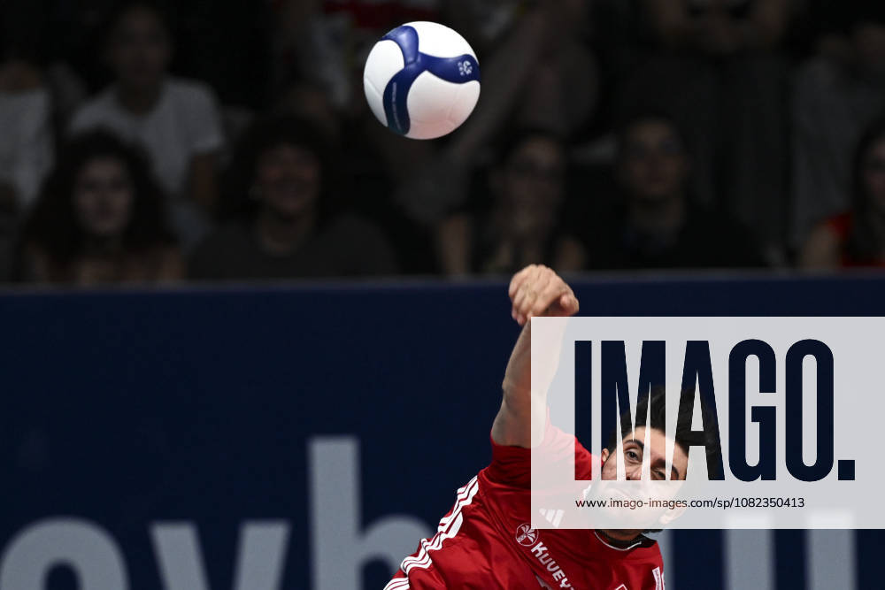 Turkiye v Denmark - CEV EuroVolley 2026 Men Friendly Match ANKARA, TURKIYE - SEPTEMBER 4: Ahmet Tumer (3) of Turkiye in action during a friendly match ahead of the 2026 CEV Men s European Volleyball Championship between Turkiye and Denmark at Baskent Volleyball Hall in Ankara, Turkiye, on September 4, 2026. Ismail Kaplan Anadolu Ankara Turkey. Editorial use only. Please get in touch for any other usage.