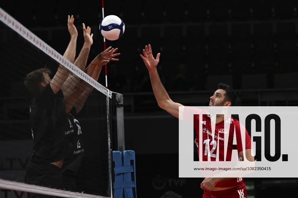 Turkiye v Denmark - CEV EuroVolley 2026 Men Friendly Match ANKARA, TURKIYE - SEPTEMBER 4: Adis Lagumdzija (12) of Turkiye in action during a friendly match ahead of the 2026 CEV Men s European Volleyball Championship between Turkiye and Denmark at Baskent Volleyball Hall in Ankara, Turkiye, on September 4, 2026. Ismail Kaplan Anadolu Ankara Turkey. Editorial use only. Please get in touch for any other usage.