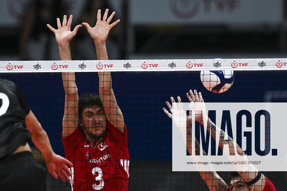 Turkiye v Denmark - CEV EuroVolley 2026 Men Friendly Match ANKARA, TURKIYE - SEPTEMBER 4: Ahmet Tumer (3) of Turkiye in action during a friendly match ahead of the 2026 CEV Men s European Volleyball Championship between Turkiye and Denmark at Baskent Volleyball Hall in Ankara, Turkiye, on September 4, 2026. Ismail Kaplan Anadolu Ankara Turkey. Editorial use only. Please get in touch for any other usage.