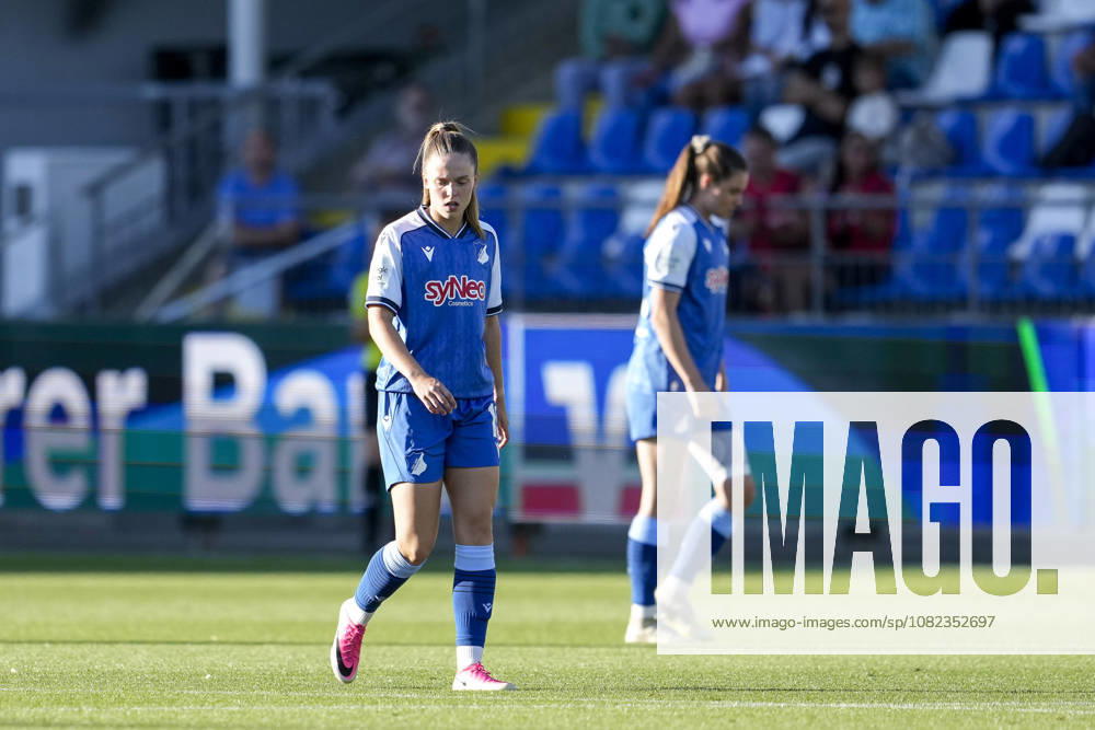 V li Valesca Ampoorter TSG, 10, Chiara Hahn TSG, 23, players from TSG 1899 Hoffenheim, looking disappointed, disappointment, frustration, pessimistic, after conceding the goal to make it 0–1, action, game scene, September 4, 2026, Sinsheim, Hoffenheim, Germany, soccer, Google Pixel Women’s Bundesliga, TSG 1899 Hoffenheim vs. Bayer 04 Leverkusen, DFB and DFL regulations prohibit any use of photographs as image sequences and or quasi-video