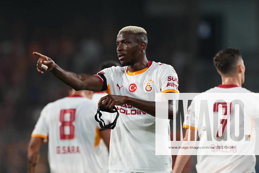Istanbul Basaksehir v Galatasaray - Turkish Super Lig ISTANBUL, TURKIYE - SEPTEMBER 4: Victor Osimhen (45) of Galatasaray celebrates after scoring a goal during the Turkish Super Lig 4th week football match between Istanbul Basaksehir and Galatasaray at Basaksehir Fatih Terim Stadium in Istanbul, Turkiye on September 4, 2026. Adem Kutucu Anadolu Istanbul Turkey. Editorial use only. Please get in touch for any other usage.