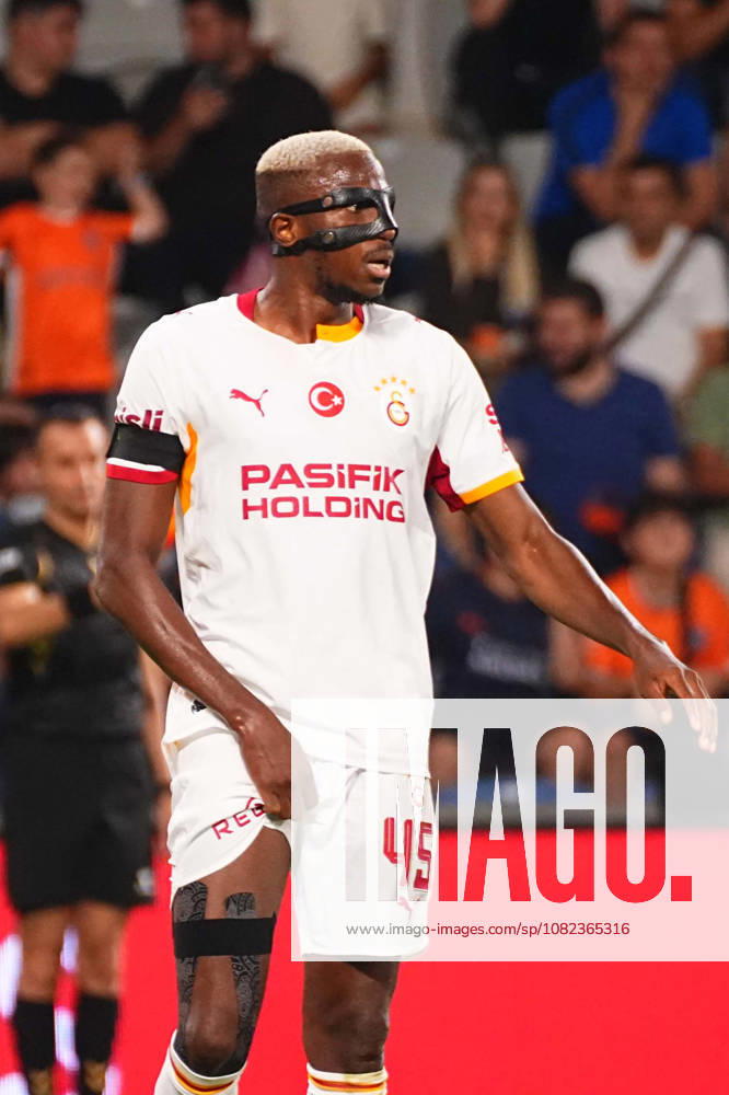 Victor Osimhen of Galatasaray SK substituted in the first half after sustaining a groin injury during the Turkish Super League 2026 27 match between Baseaksehir FK and Galatasaray SK at Basaksehir Fatih Terim Stadium, 2026 in Istanbul, Turkey. Istanbul Basaksehir Turkey