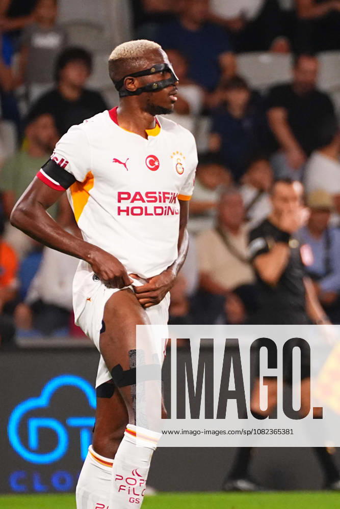 Victor Osimhen of Galatasaray SK substituted in the first half after sustaining a groin injury during the Turkish Super League 2026 27 match between Baseaksehir FK and Galatasaray SK at Basaksehir Fatih Terim Stadium, 2026 in Istanbul, Turkey. Istanbul Basaksehir Turkey