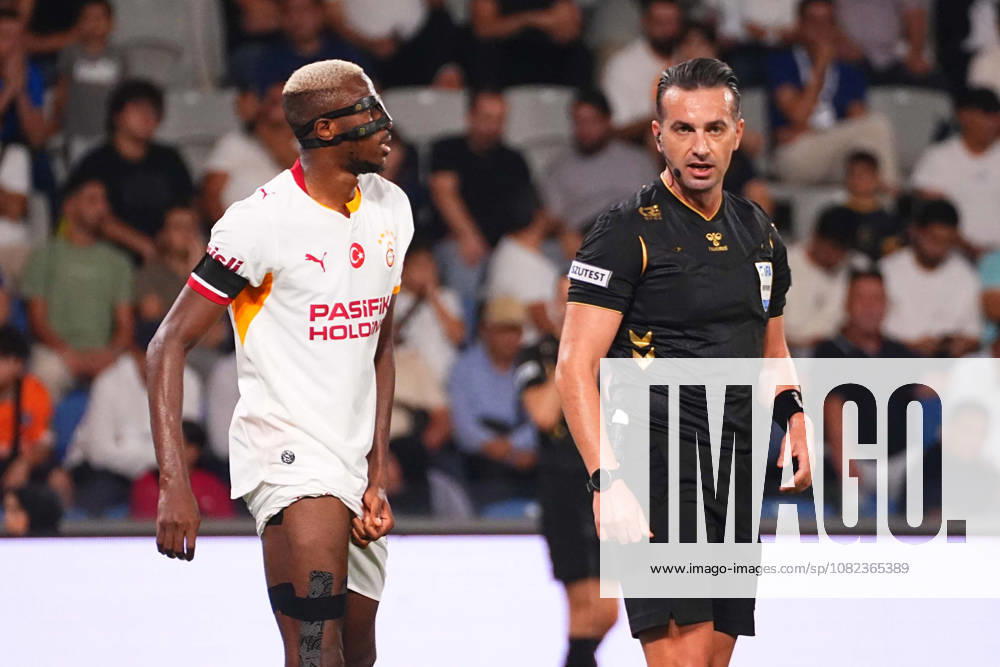 Victor Osimhen of Galatasaray SK substituted in the first half after sustaining a groin injury during the Turkish Super League 2026 27 match between Baseaksehir FK and Galatasaray SK at Basaksehir Fatih Terim Stadium, 2026 in Istanbul, Turkey. Istanbul Basaksehir Turkey