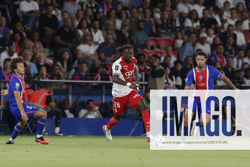 Mamadou COULIBALY of AS MONACO in action during League 1 McDonald s, Day 03 match between PSG and AS MONACO at Parc Des Princes stadium - on September 04 2026. Paris - France Paris France - ZUMAb253 20260904_zsp_b253_007