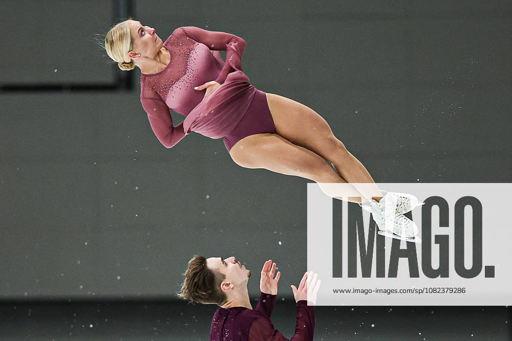 JAPAN, TOKYO - SEPTEMBER 5, 2026: Anastasia Mukhortova and Dmitry Evgenyev of Russia perform their routine in the pairs short programme during the 2026 ISU Challenger Series Kinoshita Group Cup at the Tokyo Tatsumi Ice Arena. Mikhail Tereshchenko TASS 97122445