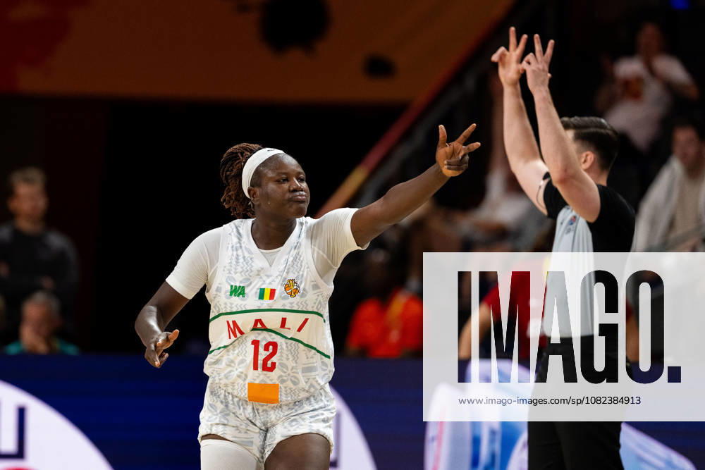 Alima Dembele (Mali), 12, celebrates; GER; Mali vs. Spain; Basketball; 2026 FIBA Women’s World Cup; Group Stage; Matchday 2; September 5, 2026; GER; Mali vs. Spain, Basketball, 2026 FIBA Women’s World Cup, Group Stage, Matchday 2, September 5, 2026, Berlin