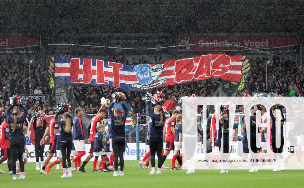 Choreography by the Kiwel fans: Soccer, Men s, 2026–2027 season, 2. Bundesliga, Holstein Stadium, Holstein Kiel vs. 1. FC Nuremberg. DFL regulations prohibit any use of photographs as image sequences and or quasi-video.