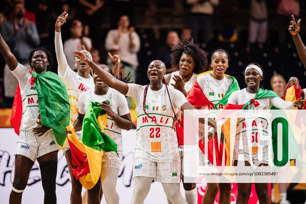 2026 FIBA Women’s Basketball World Cup: Mali vs. Spain, September 5, 2026—Mali celebrates its victory over Spain; pictured here is Kamite Elisabeth Dabou of Mali, 22, basketball, FIBA Women’s Basketball World Cup 2026, Group Stage, Group A, Matchday 2: Mali vs. Spain on September 5, 2026, at the Max Schmeling Halle, Berlin