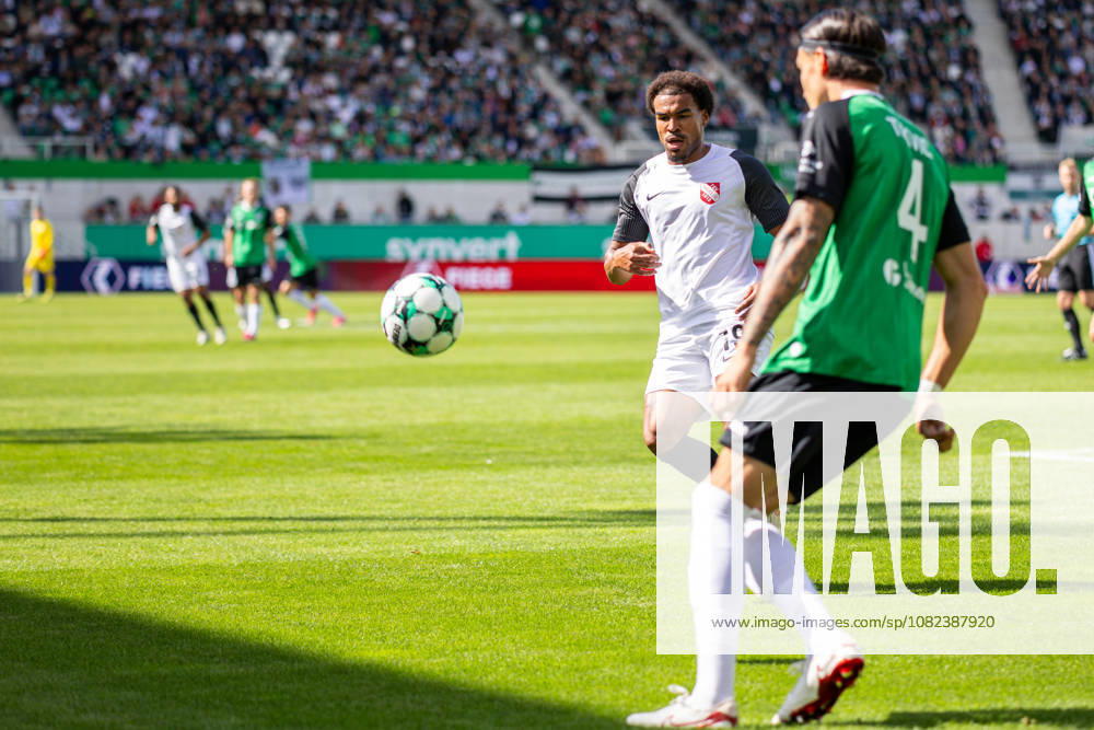 L R Eric Voufack, TSV Havelse, 19, Antonio Tikvic, SC Preussen Münster, 04 GER, SC Preussen Münster vs. TSV Havelse, Soccer, 3rd Division, Matchday 4, 2026–2027 Season, September 5, 2026 DFL regulations prohibit any use of photographs as image sequences and or quasi-video GER, SC Preussen Münster vs. TSV Havelse, Soccer, 3rd Division, Matchday 4, 2026–2027 season, September 5, 2026, Münster