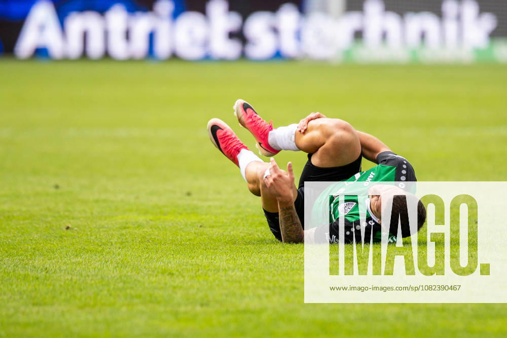 Leon Tasov, SC Preussen Münster, 29, goes down GER, SC Preussen Münster vs. TSV Havelse, Soccer, 3rd League, Matchday 4, 2026–2027 season, September 5, 2026 DFL regulations prohibit the use of photographs as image sequences and or quasi-video GER, SC Preussen Münster vs. TSV Havelse, soccer, 3rd League, Matchday 4, 2026–2027 season, September 5, 2026, Münster