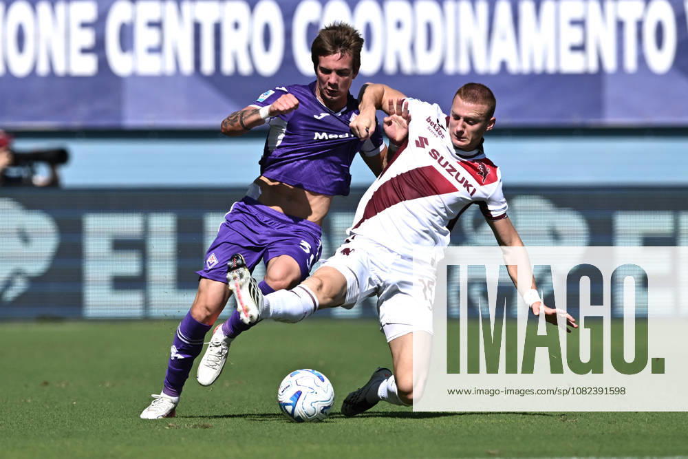 Mp Firenze 05 09 2026 - campionato di calcio serie A Fiorentina-Torino foto Matteo Papini Image nella foto: Franco Mastantuono-Pietro Comuzzo