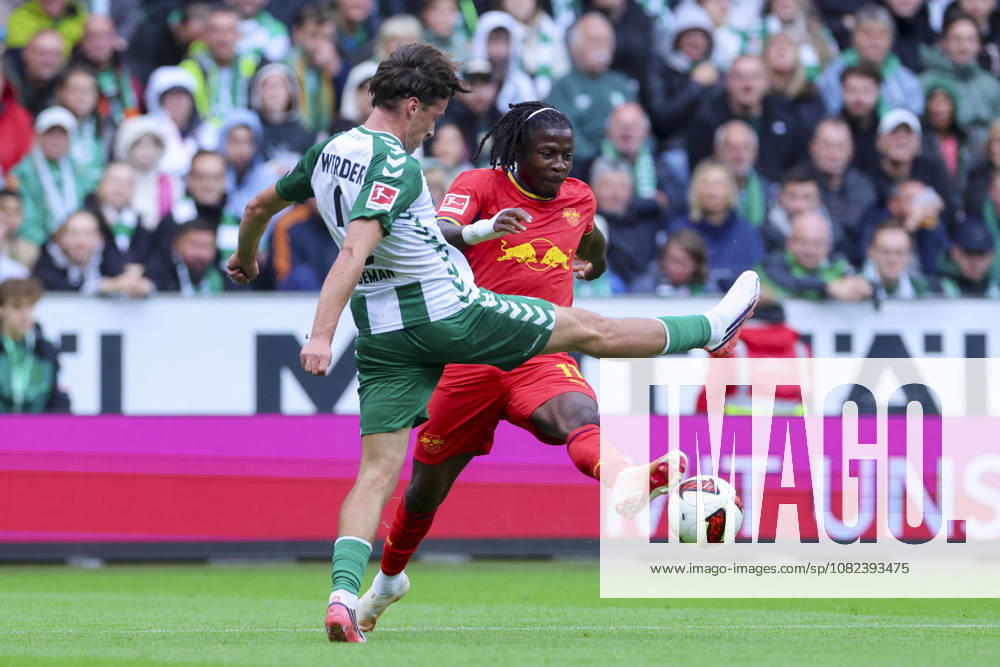 Olivier Deman of Werder Bremen and Christopher Nkunku of RB Leipzig battle for the ball during the Bundesliga match between SV Werder Bremen and RB Leipzig at Weserstadion on September 5, 2026, in Bremen, Germany Photo by Marco Steinbrenner DeFodi Images Olivier Deman of Werder Bremen and Christopher Nkunku of RB Leipzig battle for the ball during the Bundesliga match between SV Werder Bremen and RB Leipzig at Weserstadion on September 5, 2026 in Bremen, Germany Photo by Marco Steinbrenner, DeFodi Images. DFB and DFL regulations prohibit any use of photographs as image sequences and or quasi-video. Photo by Marco Steinbrenner, DeFodi Images