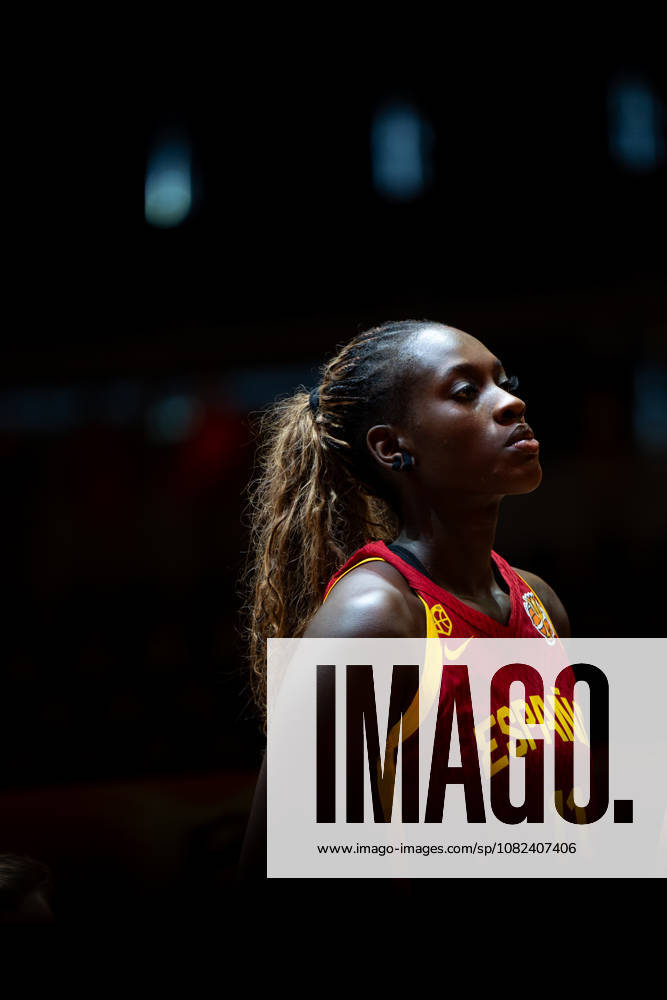 Mali v Spain: Group A - FIBA Women s Basketball World Cup Germany 2026 Awa Fam stands during the national anthem before the FIBA Women s Basketball World Cup 2026 match between Mali and Spain in Berlin, Germany, on September 5, 2026. Berlin Germany
