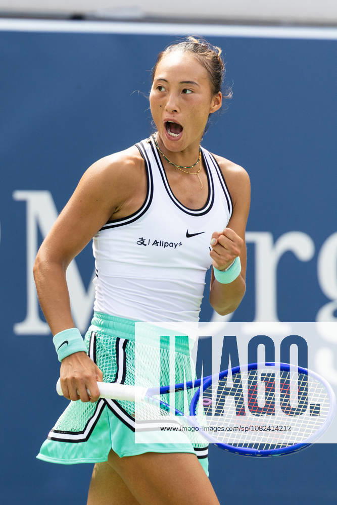 Tennis 2026: US Open, September 5, 2026 September 5, 2026: Qinwen Zheng (CHN) in action against Madison Keys (USA) during their Round 1 match at the US Open on September 5, 2026, held at the USTA Billie Jean King National Tennis Center in New York City. (Credit Image: Bernie Haley Cal Media) New York City New York USA