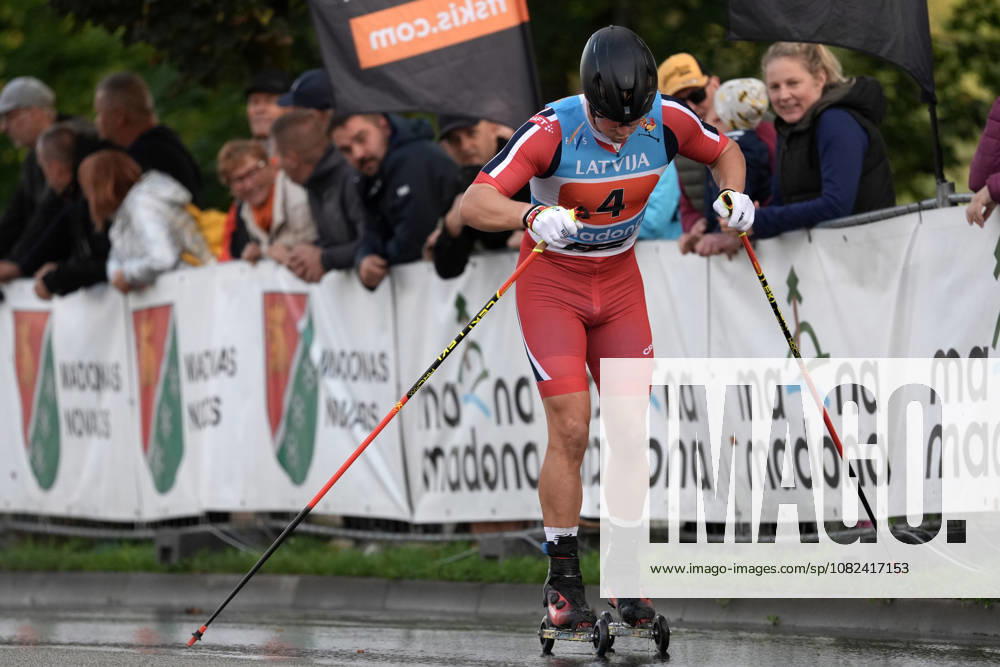 Jostein Olafsen Soerset of Norway competes during the Sprint race of the FIS Rollerski World Championships 2026 in Madona, Latvia, on September 5, 2026. Madona Latvia