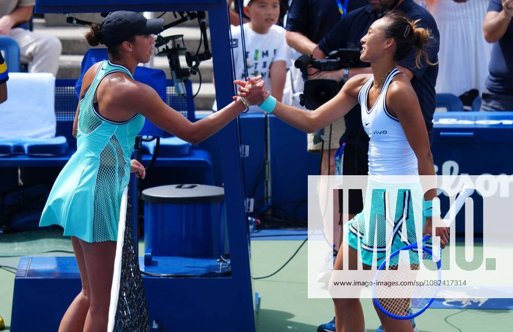 Madison Keys congratulates Qinwen Zheng at the net 2026 US Open, Day Seven, USTA Billie Jean King National Tennis Center, New York, USA - 05 Sep 2026New York USTA Billie Jean King National T New York (NY) United States of America