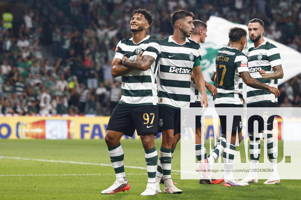 Sporting CP v CD Nacional - Liga Portugal Betclic 2026 27 Luis Suarez of Sporting CP celebrates after scoring the 1-0 goal during the Liga Portugal match between Sporting CP and Nacional Madeira at Estadio Jose Alvalade in Lisbon, Portugal, on September 5, 2026. Lisbon Lisboa Portugal