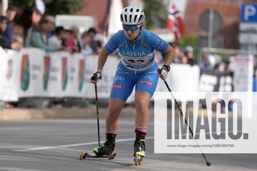Maria Invernizzi of Italy competes during the Sprint Qualification race of the FIS Rollerski World Championships 2026 in Madona, Latvia, on September 5, 2026. Madona Latvia