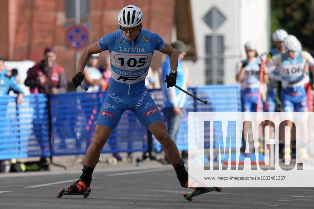 Riccardo Lorenzo Masiero of Italy competes during the Sprint Qualification race of the FIS Rollerski World Championships 2026 in Madona, Latvia, on September 5, 2026. Madona Latvia