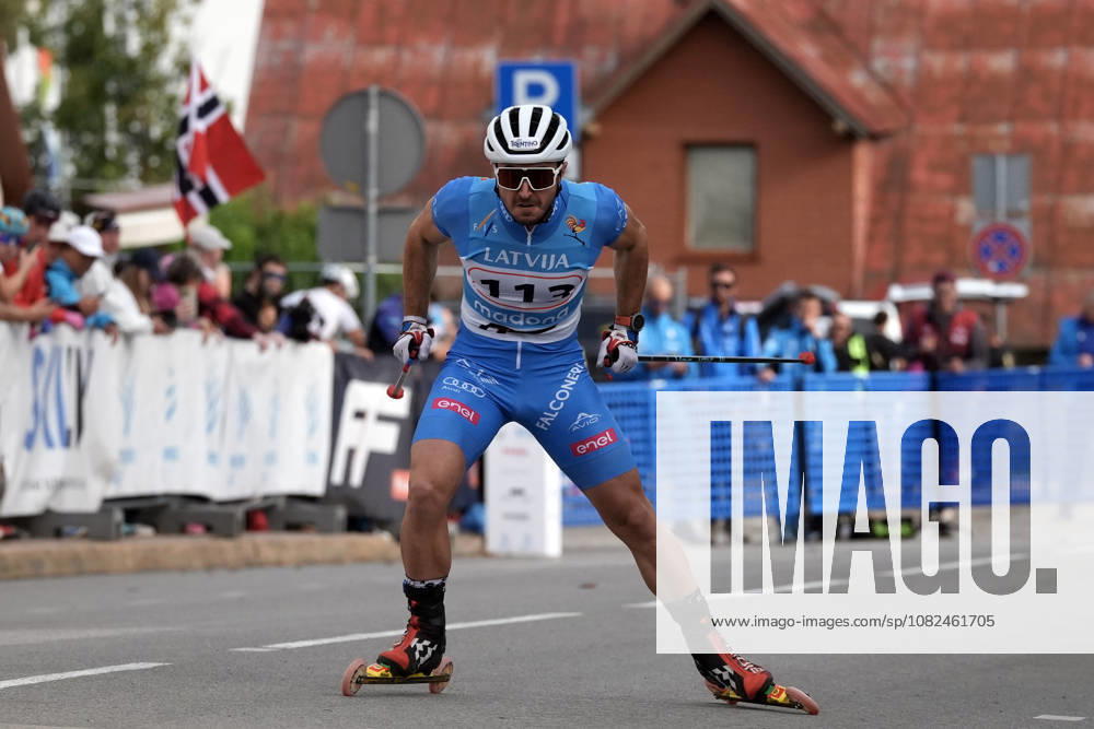 Sebastian Endrestad of Chile competes during the Sprint Qualification race of the FIS Rollerski World Championships 2026 in Madona, Latvia, on September 5, 2026. Madona Latvia